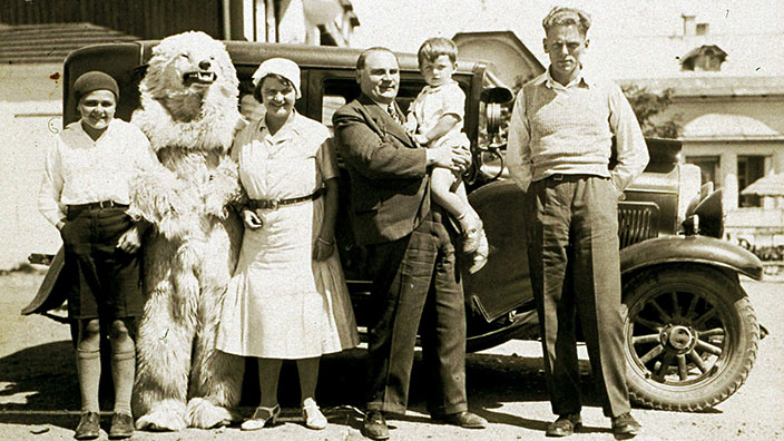 Historisches Foto der Familie Mühlberger um 1930